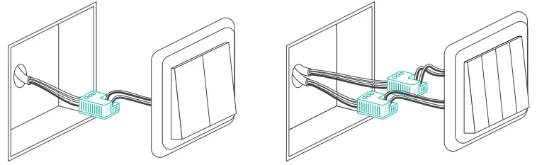 Connect the wires to the switch panel