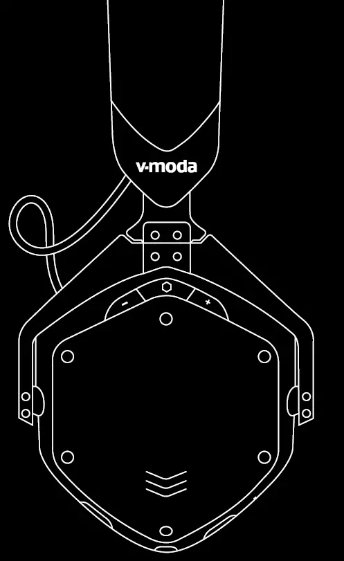 v-moda M-200 Active Noise Cancelling Headphones FIG 1