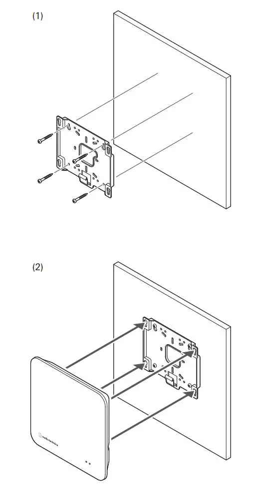 audio-technica ESW-R4180DAN Engineered Sound Wireless Systems User Guide - Mounting the receiver