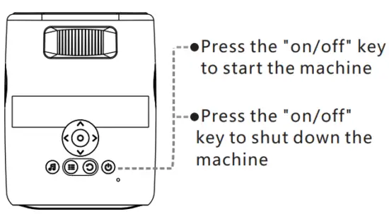 Starting and shutting down the machine