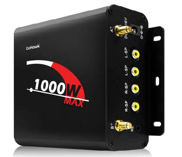 GoHawk TJ4 Q TN4 Q Powersports Amplified Stereo System