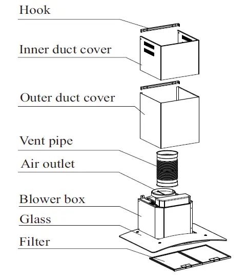 Empava EMP-30RH06 30 in. 400 CFM Wall Mount Range Hood 3