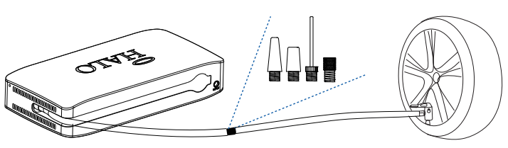 QVC E236768 HALO Bolt Air+ Car Jump Starter and Air Compressor Instruction Manual - HALO BOLT AIR+ DC COMPRESSOR