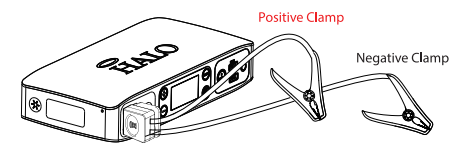 QVC E236768 HALO Bolt Air+ Car Jump Starter and Air Compressor Instruction Manual - Plug the jumper cables into the jump start