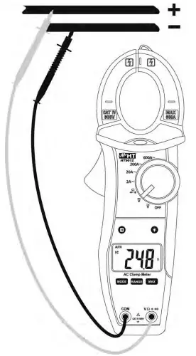 Taking DC voltage measurement
