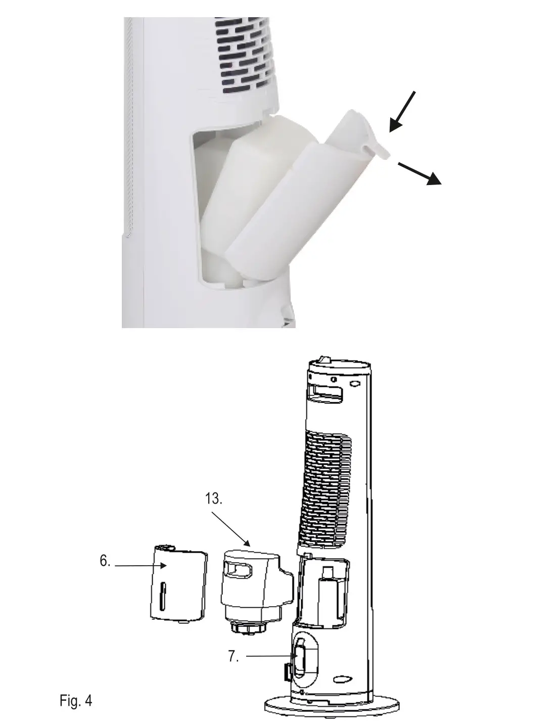 Gerlach GL 7733 Tower Heater LCD with Humidifier - figure 4