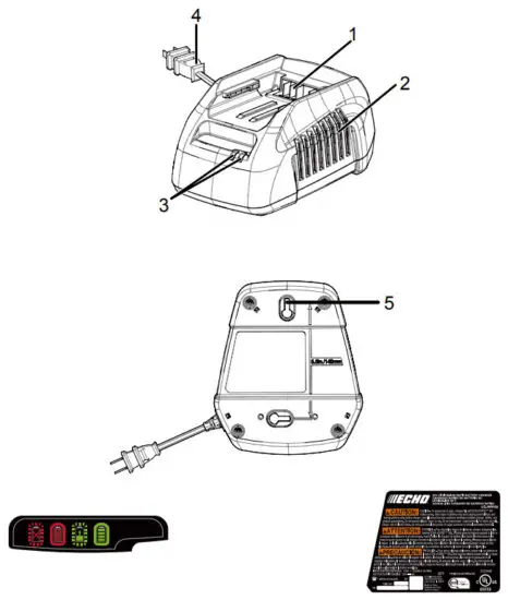 ECHO LC 56V4A Charger - DESCRIPTION