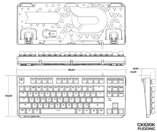 SPC GEAR GK630K Mechanical Gaming Keyboard - fig
