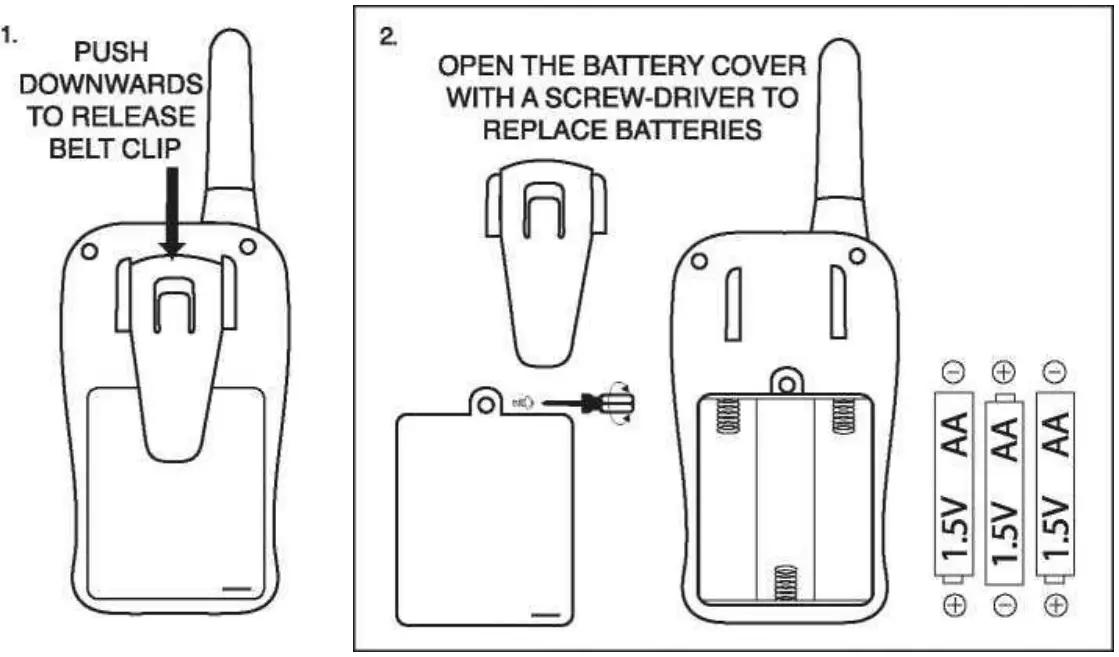 Shantou Chenghai Chenghua Aotian Toys Factory 779WT 300 Walkie Talkie - fig