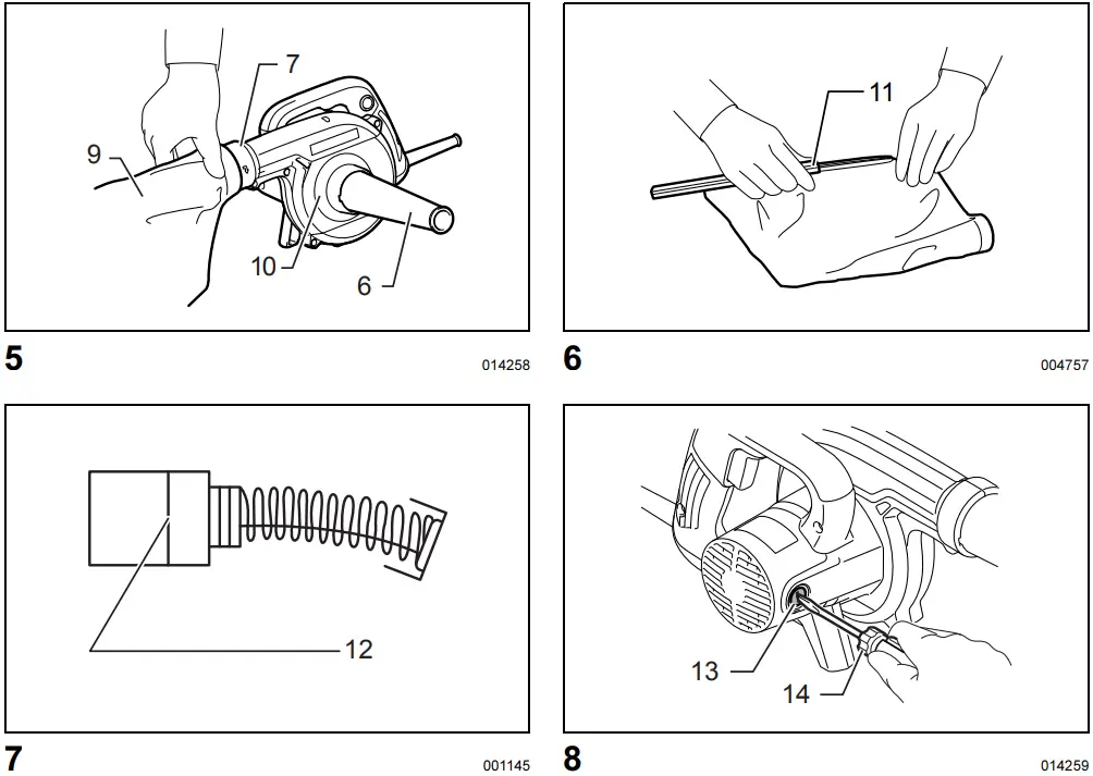 makita UB1102 Handheld Air Blower - FIg 2