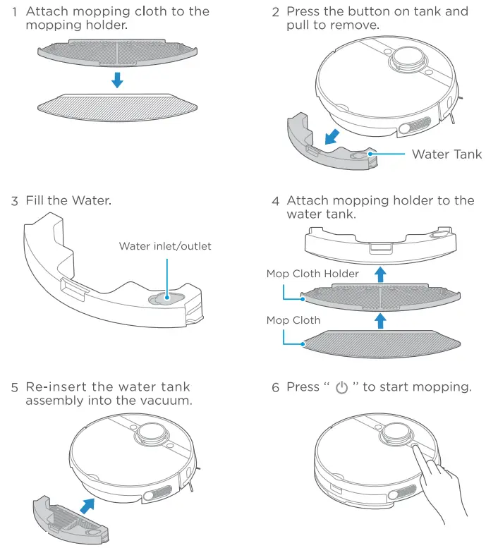 Midea M7 Sweeping 2-in-1 Robot Vacuum Cleaner - Moping