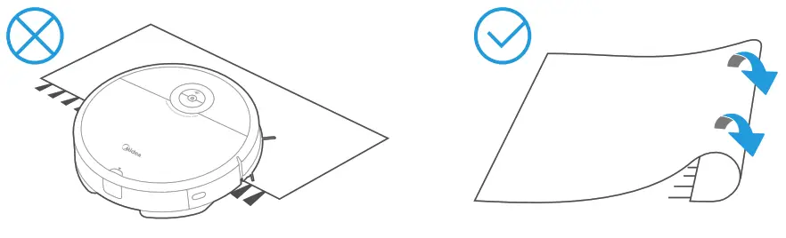 Midea M7 Sweeping 2-in-1 Robot Vacuum Cleaner - note