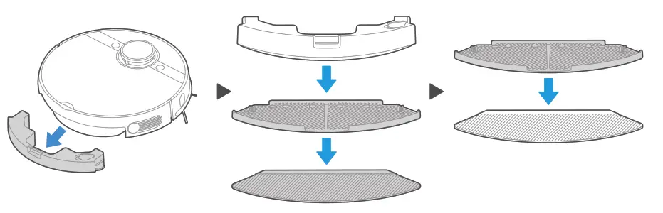 Midea M7 Sweeping 2-in-1 Robot Vacuum Cleaner - tank 1