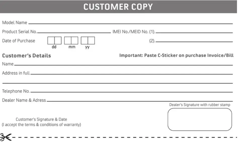 micromax HS2 Smartphone User Guide - Customer Copy
