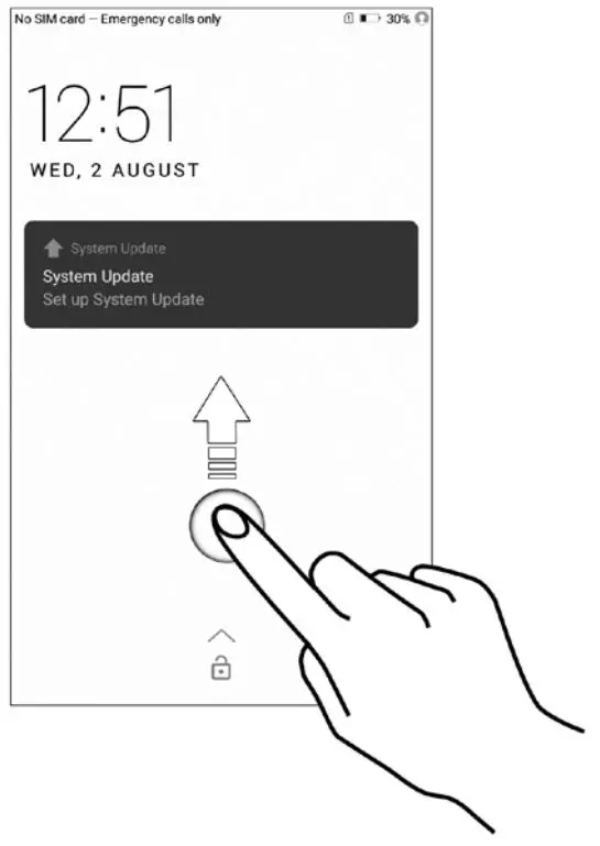 micromax HS2 Smartphone User Guide -default unlock method is swipe
