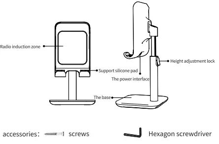 LISEN-LE741-Cellphone-Wireless-Charge-Mount-1