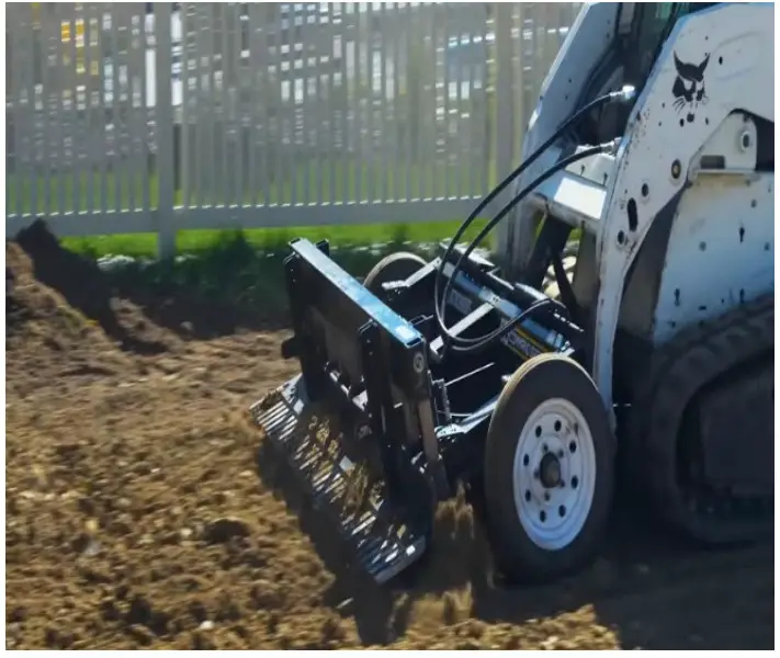 abi ATTACHMENTS SR3 Command Series Grading Rake Skid Steer Attachment - RIPPING OR PULVERIZING SOIL