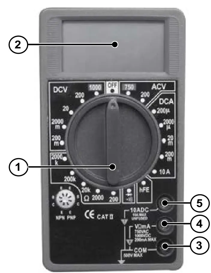 SEALEY MM19.V3 Digital Multimeter 7 FUNCTION - FEATURES