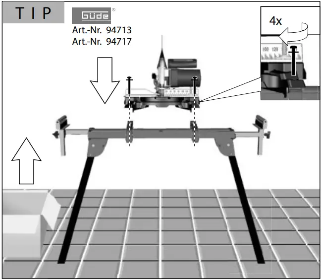 Gude GKS 190 Hand-held circular saws C 5