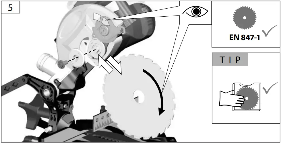 Gude GKS 190 Hand-held circular saws D 9