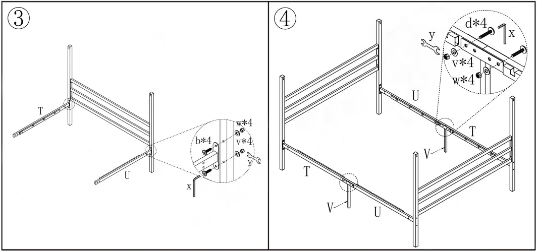 URTR-HY01570Y-Queen-Size-Metal-Bed-Frame-3