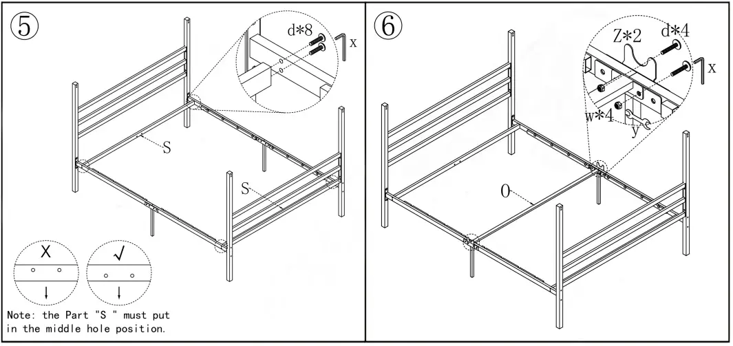 URTR-HY01570Y-Queen-Size-Metal-Bed-Frame-4