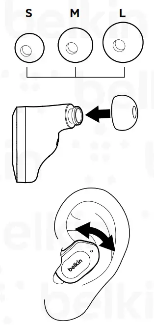 belkin AUC005 Soundform Play True Wireless Earbuds - fig1