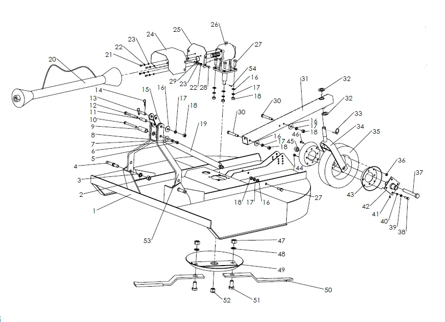 BRABER EQUIPMENT BE-RC5HDG Heavy Duty Rotary Mower fig 8