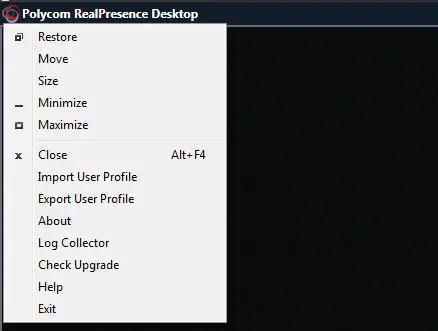 poly 3115 Real Presence Desktop for Windows - Fig 2