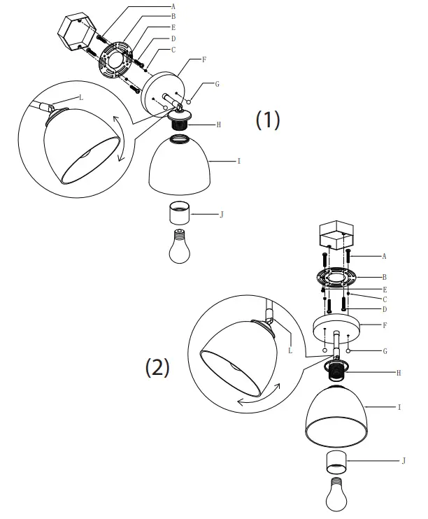 GOLDEN LIGHTING 6958-1W Champagne Bronze Sconce Wall Light - Diagram