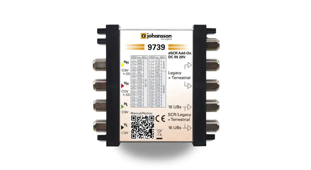 Unitron Group 9739 Dscr Add-on Multiswitch From Alltrade User Manual