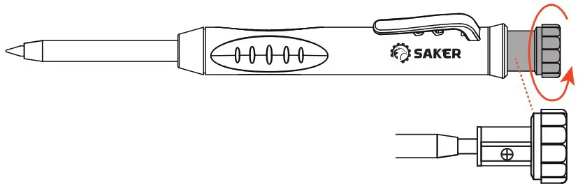 SAKER GJ22243 E001 Multi Function Scribing Tool - HOW TO USE THE DEEP HOLE 2