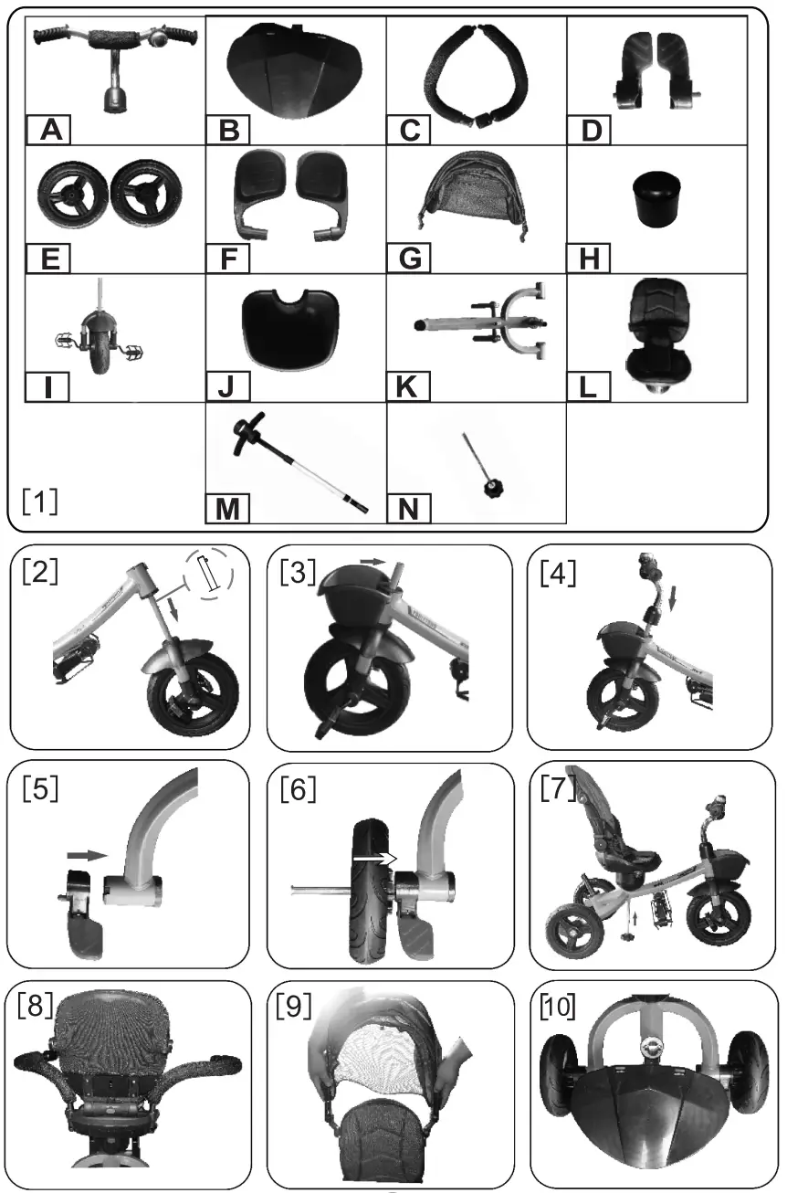 Lorelli 1005056 0001 Zippy Children Tricycle - fig1