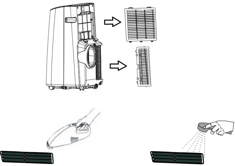 Haier QPCA10 Portable Air Conditioner Owner's Manual - Air Filter