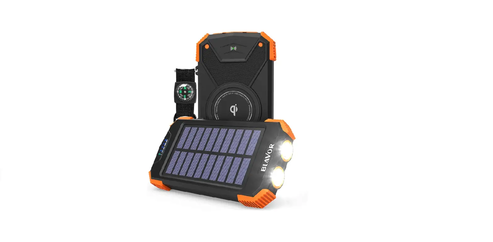 Blavor Pn-w05 Qi Solar Power Bank User Guide Blavor Pn-w05 Qi Solar Power Bank User Guide