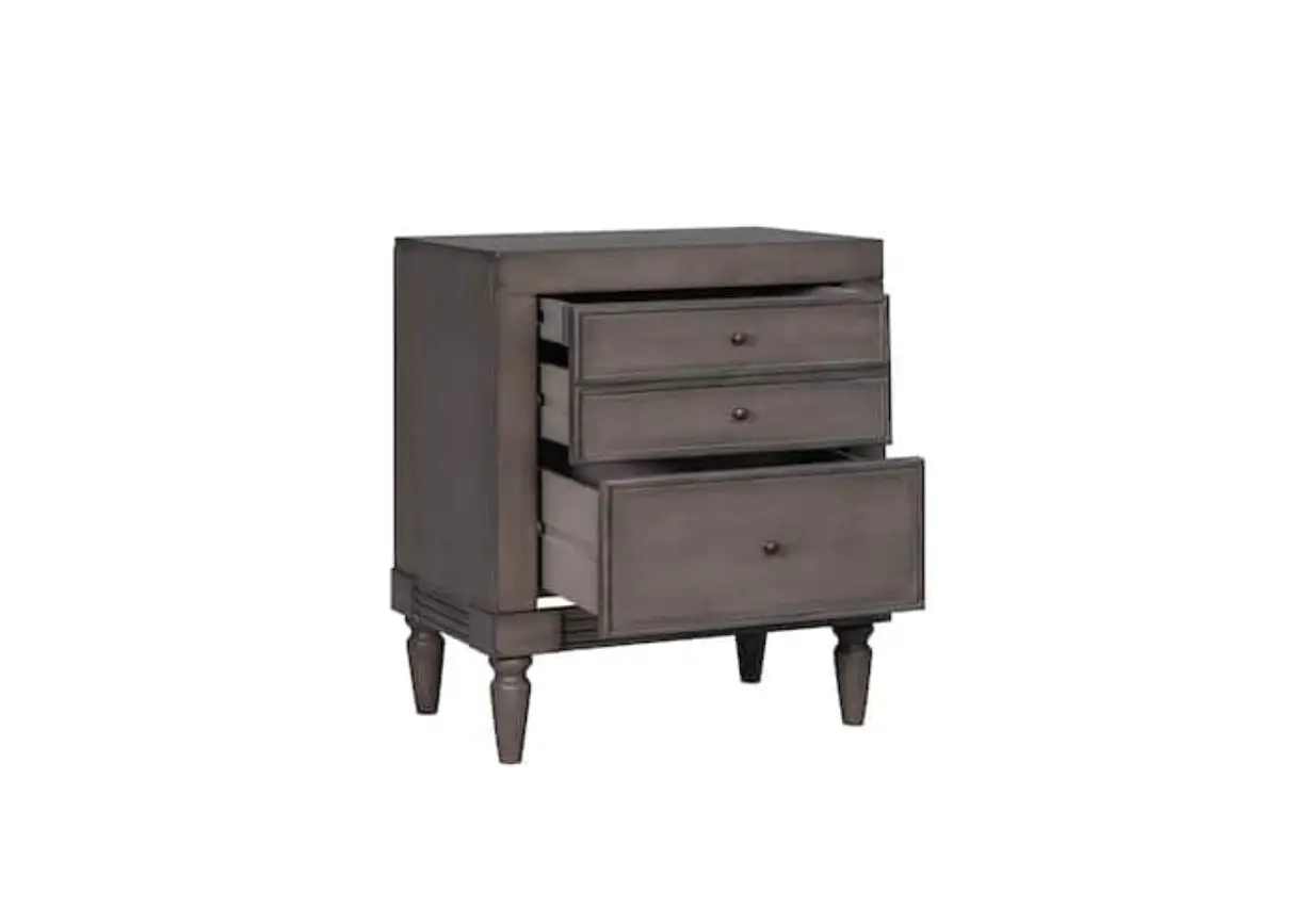 Urtr T-01673-e Modern 3-drawer Gray Bedroom Nightstand Instruction Manual Urtr T-01673-e Modern 3-drawer Gray Bedroom Nightstand Instruction Manual