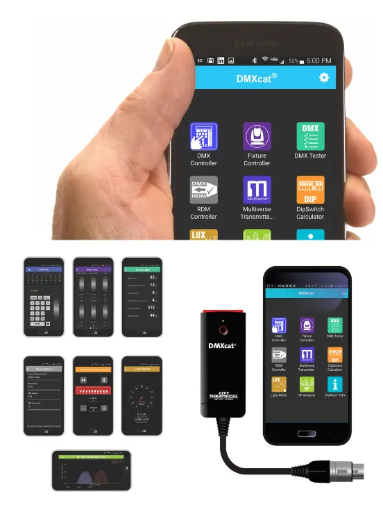 CITY THEATRICAL 6000 DMXcat Multi Function Test Tool - Light