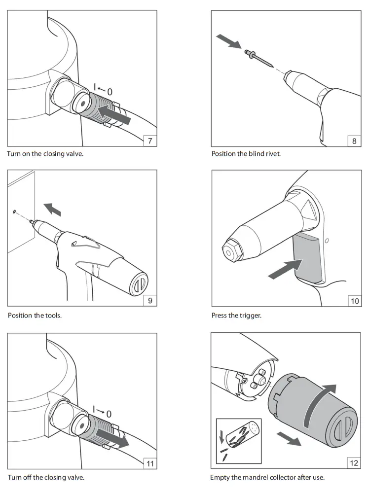 STANLEY EZM 1000 Hydraulic Pneumatic Blind Riveting Tools - Fig 14
