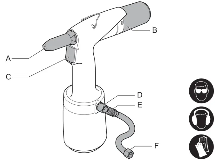 STANLEY EZM 1000 Hydraulic Pneumatic Blind Riveting Tools - Fig 3