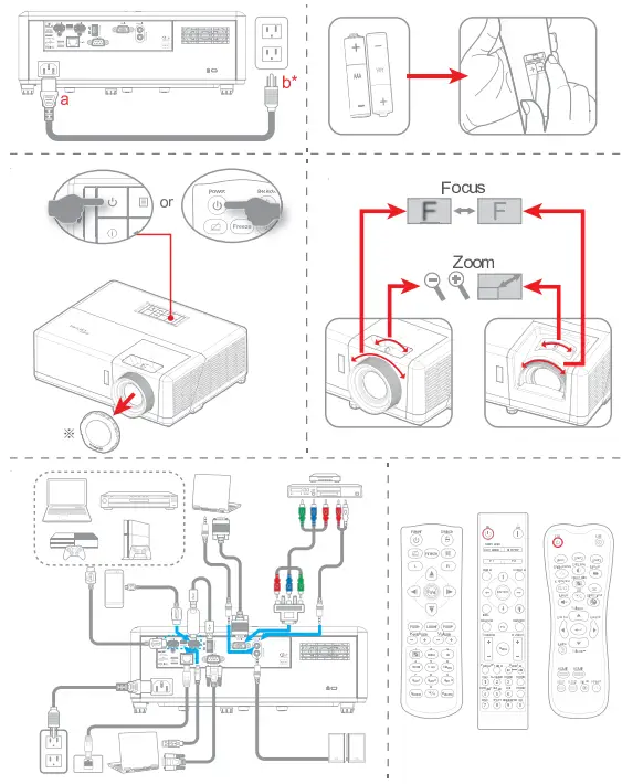 Optoma-ZW350-QSG-Laser-Projector-FIG-1