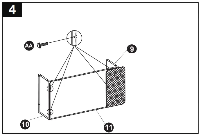 allen roth FHTS80246 1 Black Steel Liquid Propane Outdoor Fireplace - FEACHER3