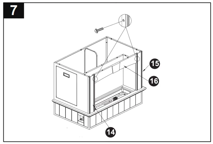 allen roth FHTS80246 1 Black Steel Liquid Propane Outdoor Fireplace - FEACHER6