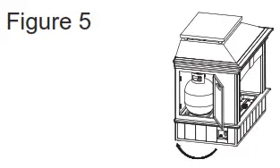 allen roth FHTS80246 1 Black Steel Liquid Propane Outdoor Fireplace - Figure 5