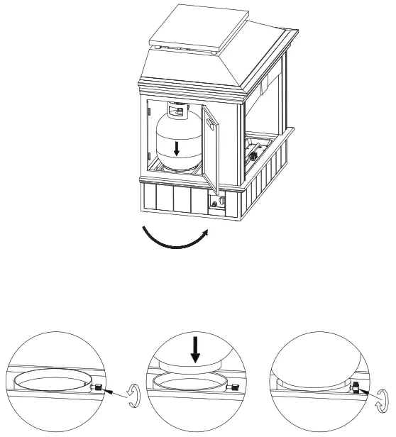 allen roth FHTS80246 1 Black Steel Liquid Propane Outdoor Fireplace - Step 1