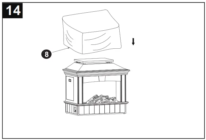 allen roth FHTS80246 1 Black Steel Liquid Propane Outdoor Fireplace - fig13