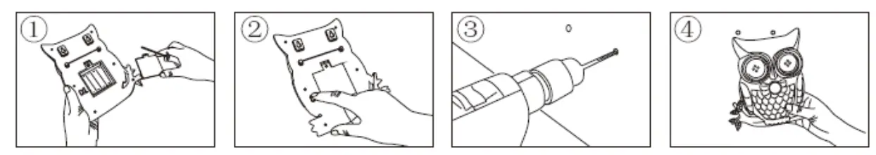 GAINSBOROUGH K845 Tooting Owl Security Light - 1