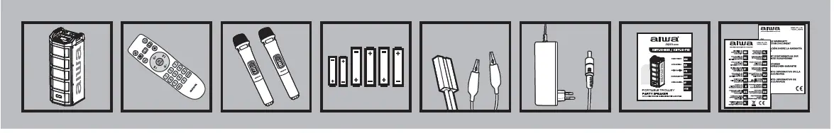 aiwa KBTUS-608 Portable Trolley Party Speaker fig (1)