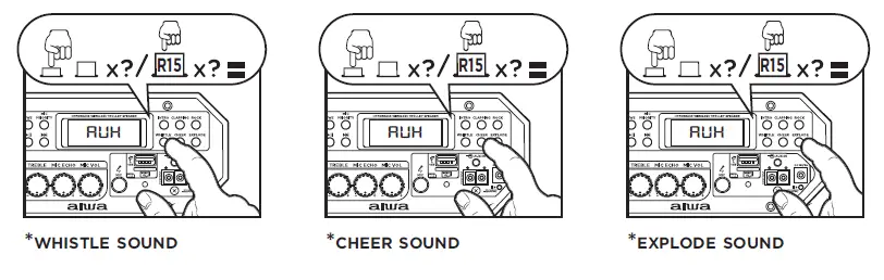 aiwa KBTUS-608 Portable Trolley Party Speaker fig (16)