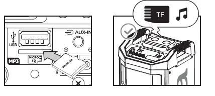 aiwa KBTUS-608 Portable Trolley Party Speaker fig (20)