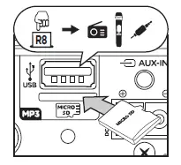 aiwa KBTUS-608 Portable Trolley Party Speaker fig (24)